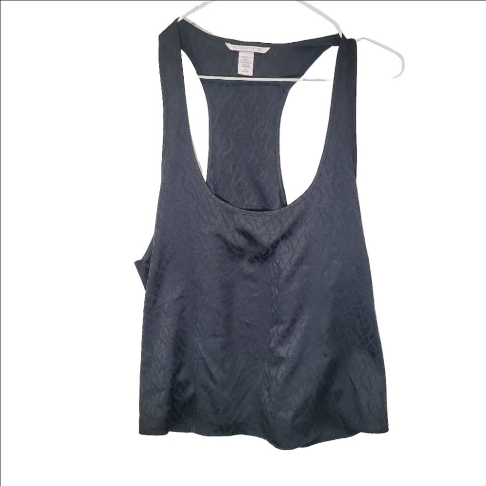 Victoria Secret Satin Graphic Black Camisole
